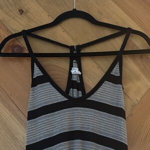O'Neill Black and Gray Striped Dress